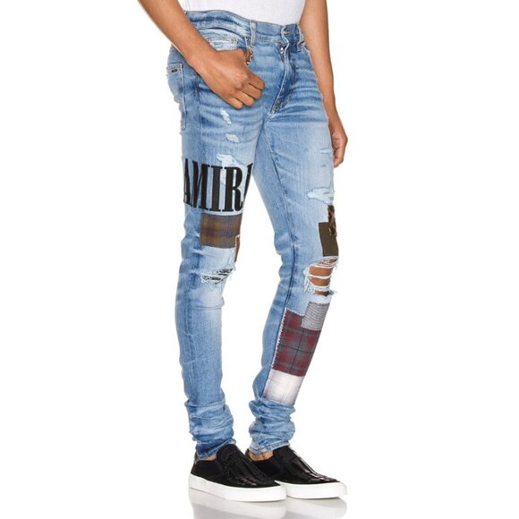 AMIRI Grunge Patch Distressed Jean-sz 33 (Waist 31) - Picture 4 of 16